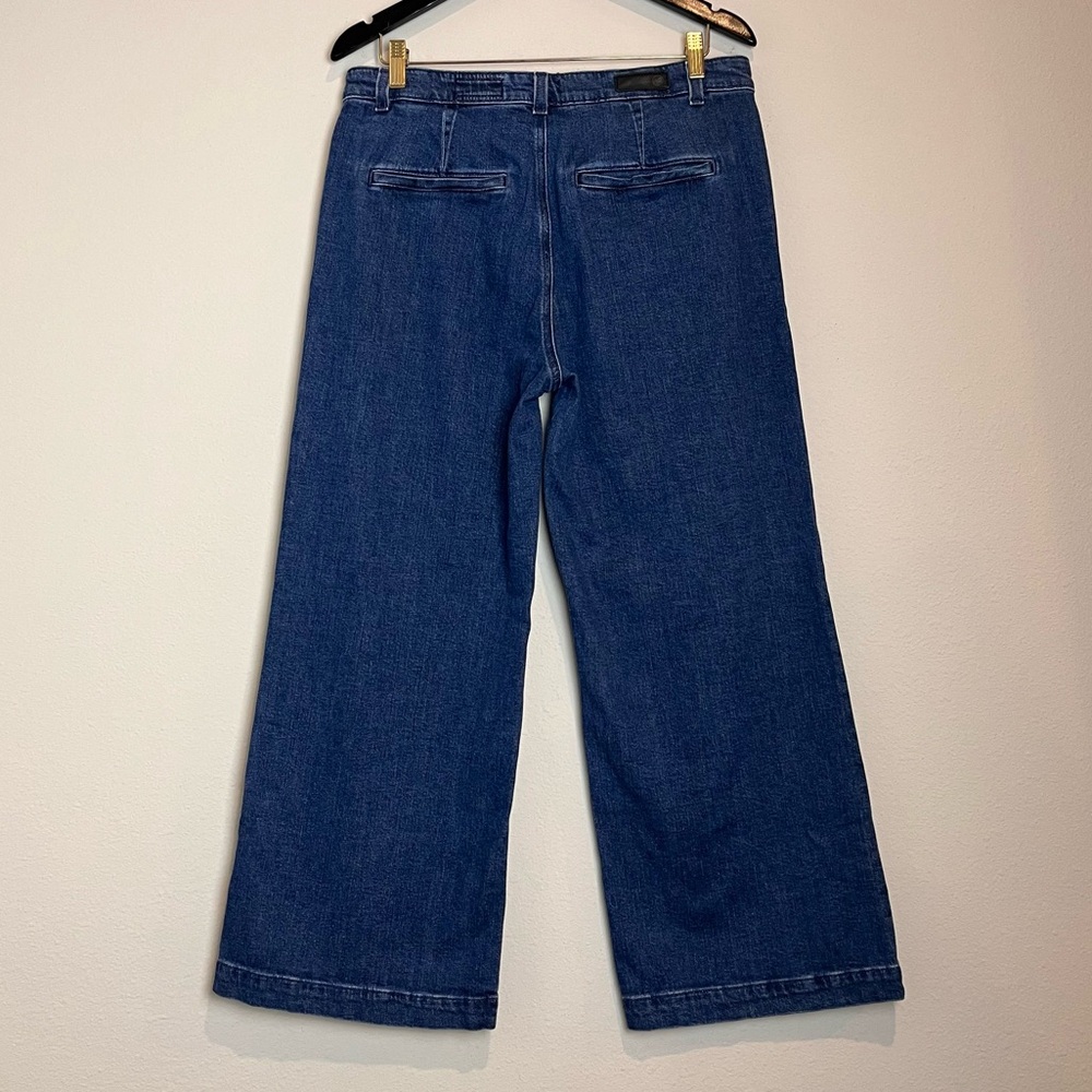 AG Adriano Goldschmied Daneel High-Rise Wide Leg Crop Japanese Fabric Size 31 - Picture 3 of 10